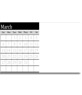 Plantilla para editar tu calendario personalizable del mes de Marzo de 2011