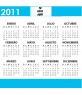 Calendario para el año 2011 en castellano
