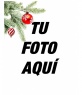 Postal / marco para fotos navideña donde poner una imagen