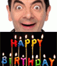 Plantilla para crear una tarjeta de cumpleaños personalizable con tu foto, que puedes subir para añadirle estas velas de colores encendidas con el texto Happy Birthday. Tu fotografía aparecerá de fondo.