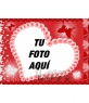Amor y corazón postal para San