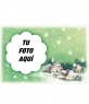 Postal para felicitar las navidades con paisaje navideño