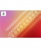 Fondo para twitter de colores naranaja y lila a cuadrados abstractos perosnlaizable con tu foto