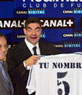 Montaje fotográfico de Zinedine Yazid Zidane, el día de su fichaje por el Real