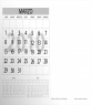 Plantilla calendario 2010, mes de Marzo