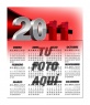 Calendario de 2011 de color rojo, personalizable con tu foto