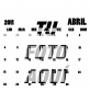 Hoja de calendario del mes de Abril del 2011, de la que puedes editar el fondo,