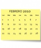 Calendario Febrero 2010, personalizable con tu