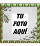 Marco para fotos de navidad con borde verde