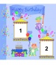 Tarjeta de felicitación de cumpleaños personalizable con 2 fotos