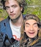 Fotomontaje para poner una cara a Kristen Stewart, recostada sobre Robert Pattinson