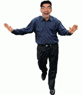 Animación de hombre bailando, para poner tu foto en su cara