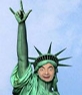 Fotomontaje en el que pondrás cara a esta peculiar Estatua de la libertad, que en