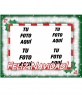 Postal de Navidad para poner 4 fotos con el texto: FELIZ