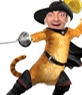 Fotomontaje  para poner la cara que prefieras a el gato con botas de la película