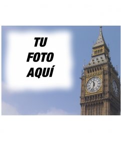 Fotomontaje para hacer una postal con el Big Ben de Londres, personalizada con tu foto. Acabado profesional y fácil edicion a través de esta página. 1044