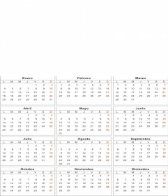 Calendario del 2010 fondo blanco, personalizable con foto(En español)