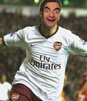 Fotomontaje en el que poner una cara a Cesc Fabregas, con la camiseta del Arsenal