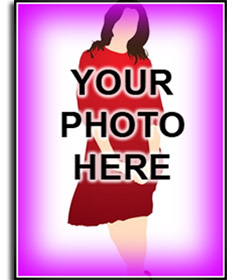 Fotomontaje, pon un borde o marco rosa en degradado. Para decorar tus fotografías. Mira otros fotomontajes gratuitos en esta página. Conseguirás un acabado profesional de forma fácil y