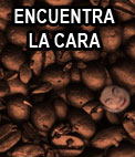 juego: encontrar la cara entre los granos de cafe 252