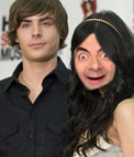 Foto montaje de Vanessa Hudgens,junto con Zac Efron de High School Musical