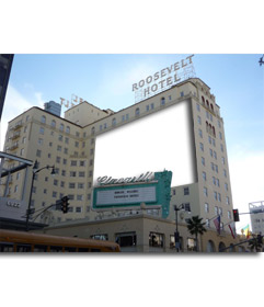 fotomontaje para poner tu foto dentro de un cartel publicitario de un famoso hotel