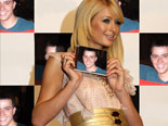 Fotomontaje en el que Paris Hilton presenta un nuevo CD, en cuya carátula aparece