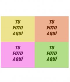 Montaje pop Art de varios colores