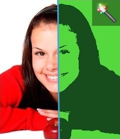 Efecto para fotos con el estilo Pop Art de Andy Warhol, en verde