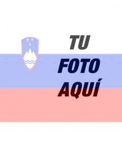 Plantilla de fotomontaje para pintar una cara o foto en transparencia con la bandera de Slovenia, solo tienes que subir la fotografía, editarla en linea y la podrás guardar o enviar a tus amigos por correo electrónico. 852