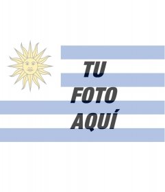 Fotomontaje para poner tu foto junto con la bandera de Uruguay