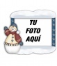 Marco para tus fotos con muñeco de navidad