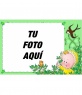 Marco para fotos para niños con pajaros y bebe