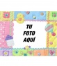 Marco para fotos de tela para bebes, muy bonito
