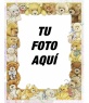 Marco para fotos con dibujos de bebes ositos