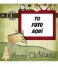 Postal de navidad para hacer con tu foto de estilo antiguo