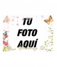 Crea tu tarjeta de boda con esta decoración para foto con el texto: our wedding day