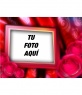 Postal de San Valentín para hacer con tu foto de fondo , de cuadro con borde de
