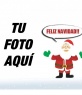 Postal para hacer con tu foto de Papa noel(Santa Claus) felicitando la Navidad