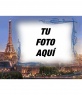 Marco para fotos con Paris de fondo, la ciudad del amor