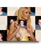 Fotomontaje en el que Paris Hilton presenta un nuevo CD, en cuya carátula aparece