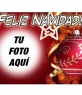 Tarjeta de navidad para poner tu foto de fondo con texto de Feliz Navidad y fondo