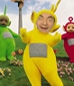 Fotomontaje en el que Ponerle una cara a Lala, de la serie infantil Los teletubbies
