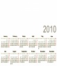 Calendario 2010 en Inglés como marco para incluir una fotografía