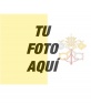 Montaje de tu foto con la bandera de The Vatican City, solo tienes que subir la