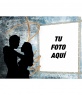 Postal con dos enamorados que puedes editar con una fotografía