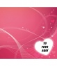 Felicita este San Valentín,con esta postal rosa con un corazón como marco de una