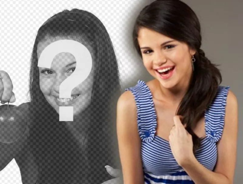 Fotomontaje con personajes famosos y populares. Sube tu foto y aparece junto con la cantante tejana, de Estados Unidos, Selena..