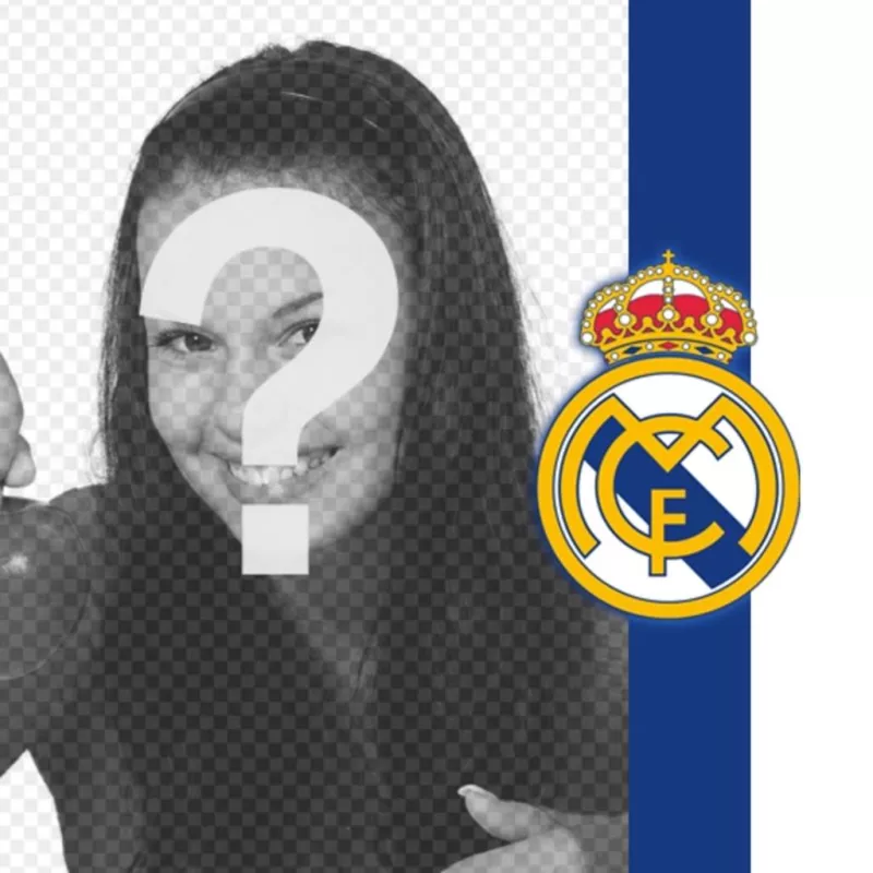 Pon el escudo y los colores del Real Madrid con tu..