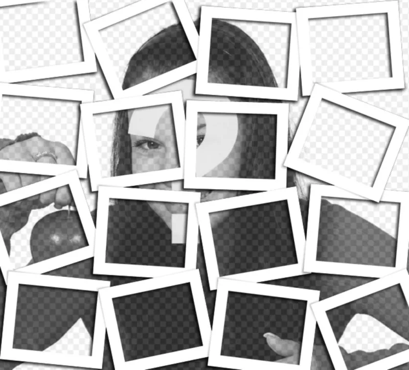 Añade el efecto de collage con recuadros polaroid a tus fotos. ..